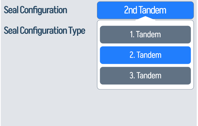 Seal tandem selector