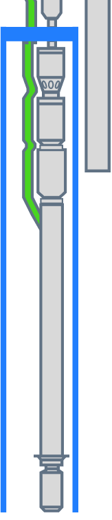 Shroud downhole symbol
