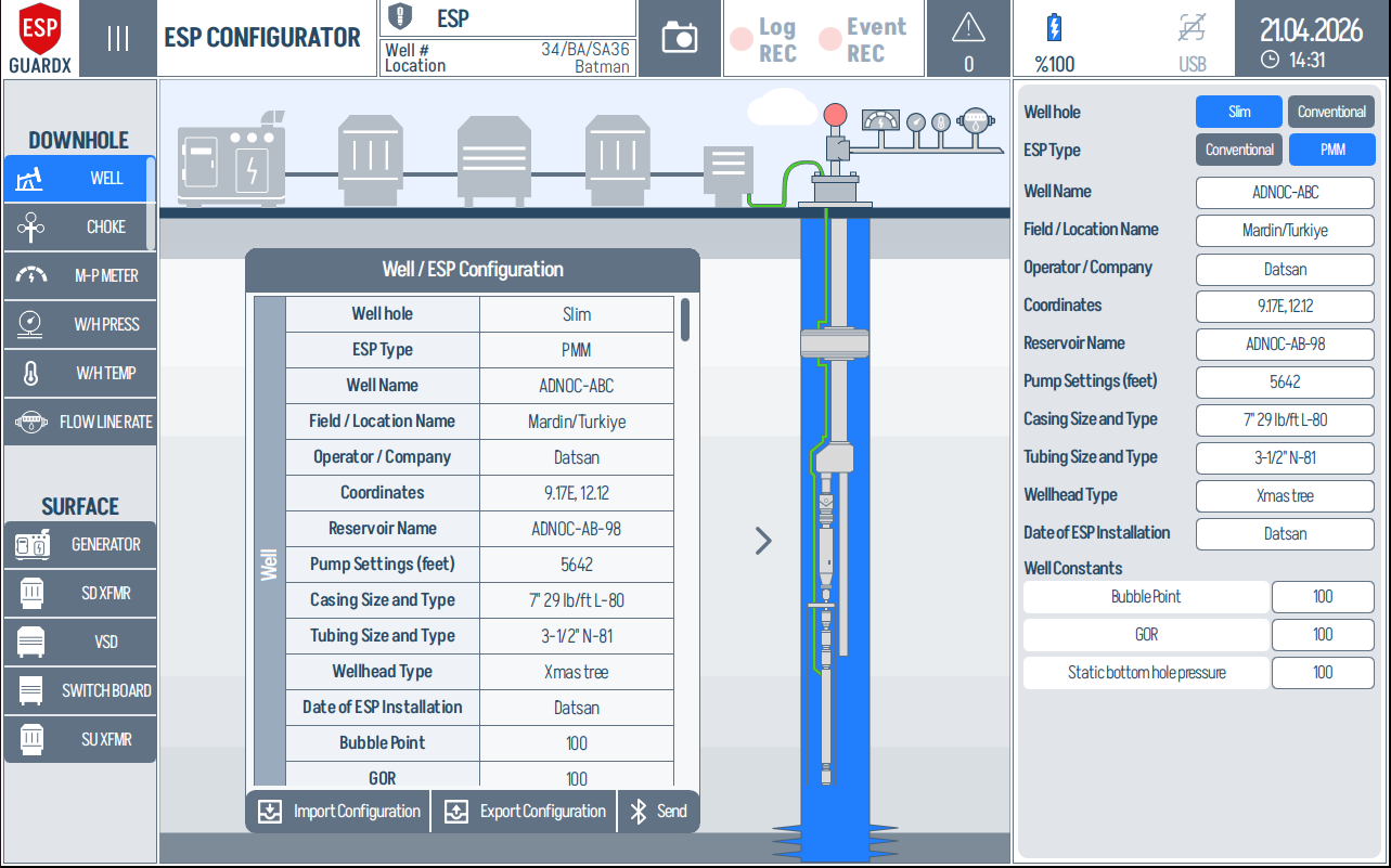 ESP Configurator main screen