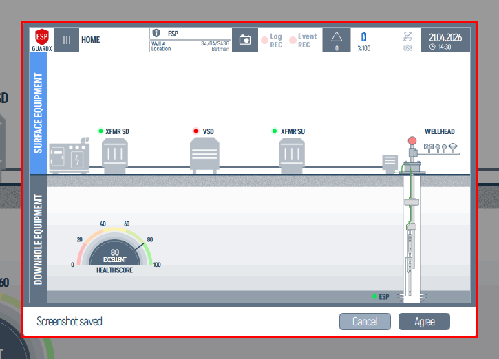 Screenshot saved confirmation dialog