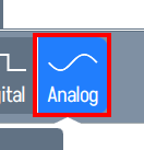 Analog tab indicator