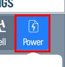 Power tab indicator