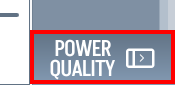 POWER QUALITY shortcut button